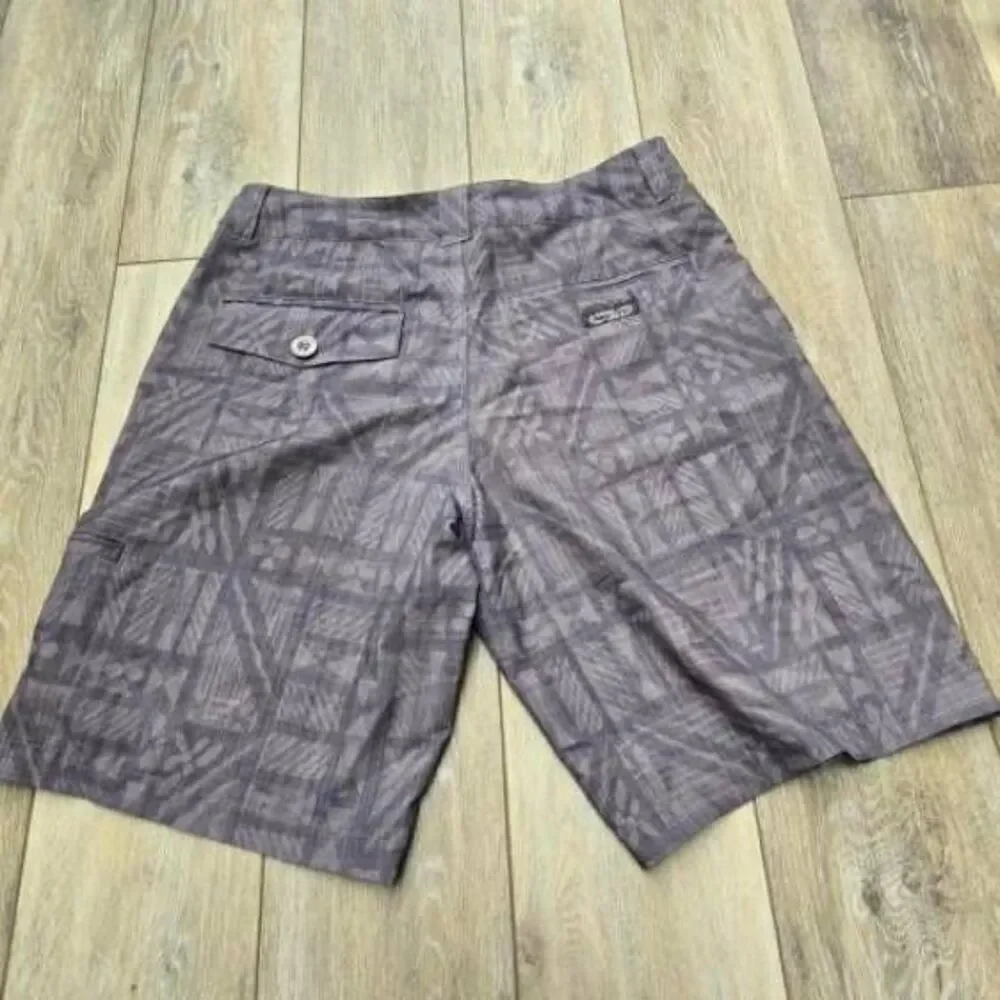 Crazy Shirts gray mens board surf shorts size 30 swim summer vacation versatile